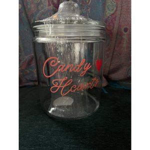 Candy Hearts Glass Candy Cookie Jar Target Food Safe Valentine Mom Candy Bar